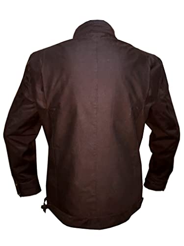 ABz Leathers - New Men's S W The Last Jedi Captain Luna Brown Cotton Jacket3