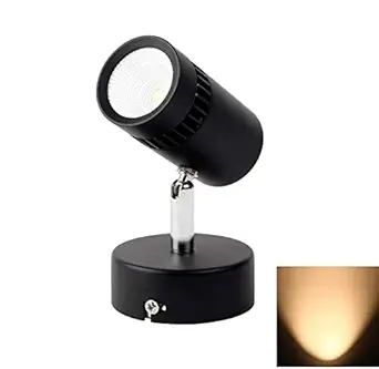 Rufous Black Body Adjustable Surface Mounted LED Spot Wall Light(Focus Light/Picture Light/Highlighter) (3 watt, Warmwhite)