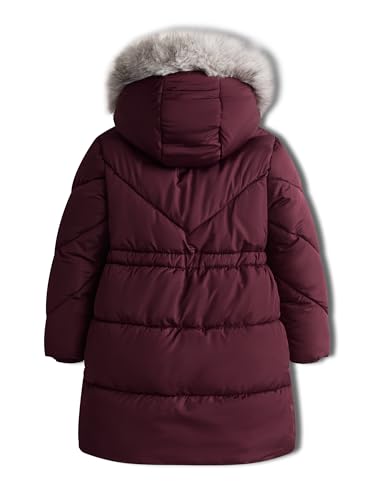 solomate Girls Winter Coats with Hood - Toddler Girls' Outerwear Long Puffer Fleece Lined Jackets for Kids with Long Sleeve3