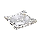 屋外灰皿 ゴールデンエッジ ガラス灰皿 ホーム リビングルーム クリエイティブオフィス 大型灰皿 装飾 タバコ入れ