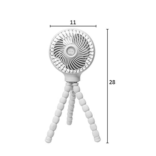 Mini ventilateur de bureau portable RJG vert avec pieds flexibles octopus