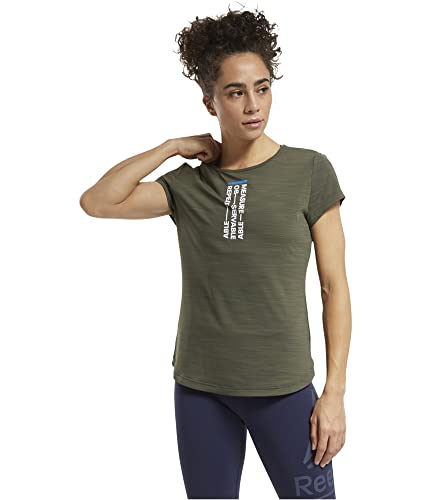 T-shirt Reebok Crossfit Activechill Poplar Green XS vêtement sport fitness