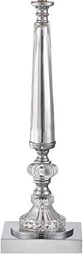 Vienna Full Spectrum Belardo Traditional Luxury Style Console Table Lamp 32" Tall Clear Crystal Glass Taupe Bell Shade Decor For Living Room Bedroom House Bedside Nightstand Home Office Family #TOP4