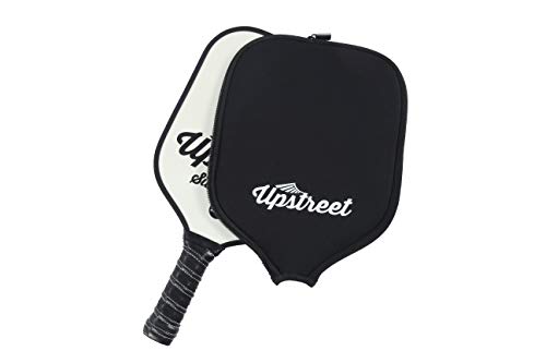 Upstreet Graphite Pickleball Paddle - Polypro Honeycomb Composite Core - Paddles Include Racket Cover (Silver) - Thumbnail 6