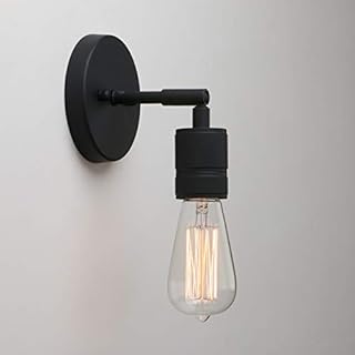 Yosoan Lighting Vintage Up/Down Wall Light Industrial Antique Wall Lamp Fitting Fixtures,Wall Sconce Edison Lamp for Kitchen, Hall, Dining Room, Bedroom,Bar, Restaurants, Coffee Shop (Black)