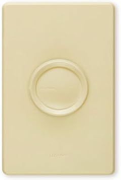 Lutron Electronics D-600Ph-3K 3 Knob Single Pole Rotary Dimmer, 600-watt, White