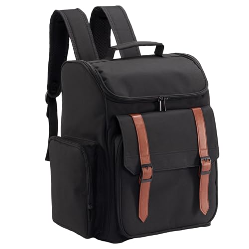 Hautton Valise Coiffure Portable, Malette Coiffure Professionnelle Résistante à la Chaleur, Sac de Rangement Grande Capacité pour Coiffeurs, Trousse de...