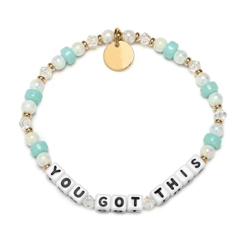 Inspirational Beaded Bracelet Set, Original Word Bracelet, Made with Colorful Beads and Plated Brass Hardware, Handcrafted Design & Positive Message