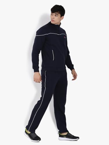 Image of muffy Men's Tracksuit Cotton Blend Regular Fit Zip Closure with 2 Side Zipper Pockets & 1 Back Pocket Perfect for Winter Wear-5001