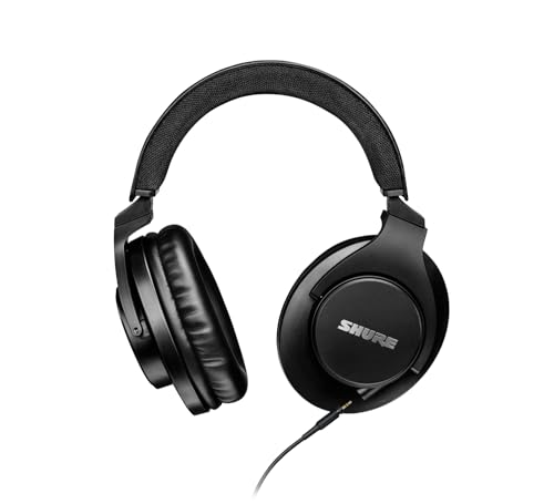 Image of Shure SRH440A Wired Over Ear Headphones Monitoring & Recording, Studio Pro, Improved Frequency Response, All Audio Devices, Pro Quality, Adjustable & Foldable Design - 2022 Version