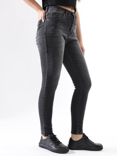 Image of High Star Women Washed Skinny fit Highrise Stretchable Jeans