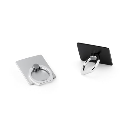 Kit com 5 Anel Porta Celular Conforto e Segurança (Cor Prata)