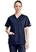 Dickies Unisex V-Neck Scrub Top, Navy, X-Large