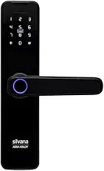 Fechadura Digital Biometria de Embutir SDD300 - Preto Fosco