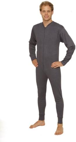 Octave Mens Thermal Underwear Union Suit/Thermal Body Suit (XXL, Denim)