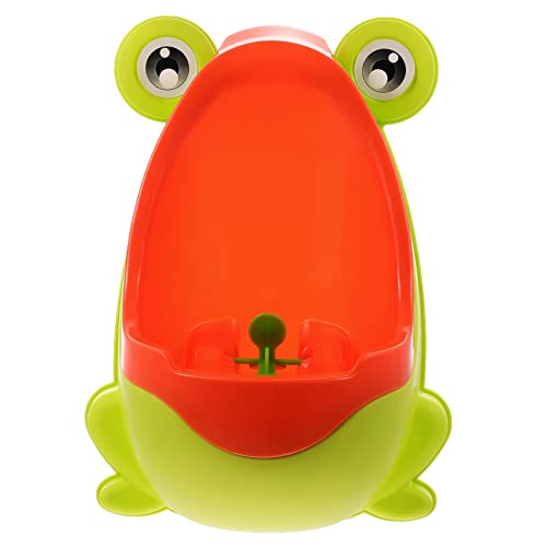QUMIIRITY 男の子用トイレトレーニング小便器 幼児用吊り下げ式漫画デザイン おしっこ練習風車付き 子供用便器 安定滑り止め設計