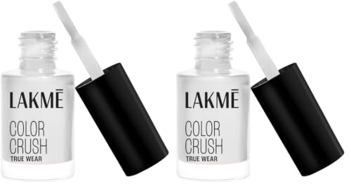 Image of LAKME True Wear Color Crush Glossy Finish Nail Polish, Long Lasting & Vibrant Nail Paint, 10, 6Ml (Pack of 2)