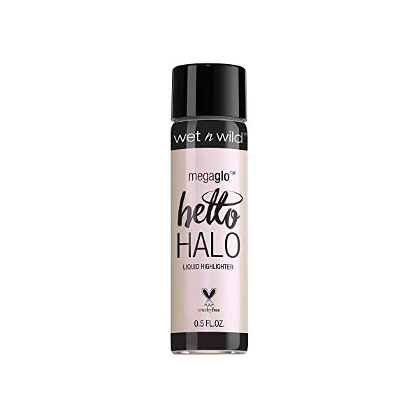 wet n wild MegaGlo Hello Halo Liquid Highlighter Makeup, Shimmer, Glow Halographic