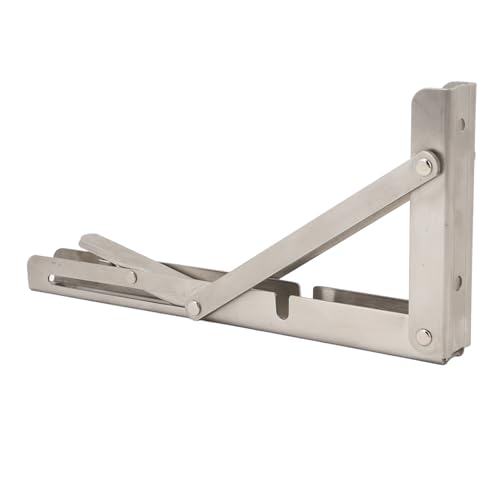 FILFEEL 251mm Campervan Folding Table Brackets – 316 Stainless Steel -Duty Extension Bracket for RV, Yacht, & Tiny Home – SpaceSaving Design
