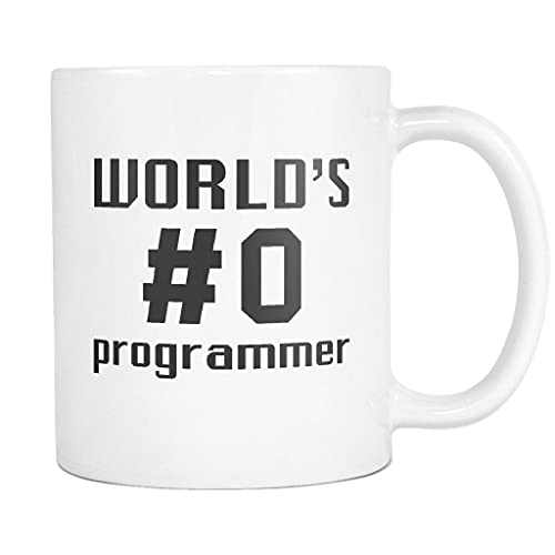 Funny Programmer Gift for Programmer Mug Engineer Gift Engineering Gift Software Developer Gift Coder Gift World's Number 0 Programmer