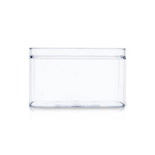 NAVIN PLAST N-46 Cake Box With Lid Set 400 ml Pack Of 12 Plastic Box Transparent Storage Box for Party & Events