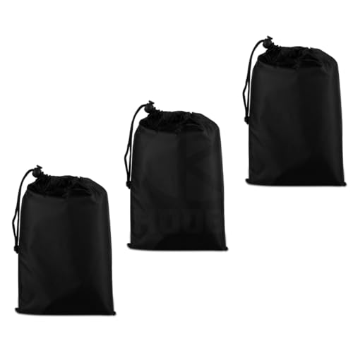 Image of KHOOBREZ Waterproof Dustproof PU Coating Camera Cover Camera Accesories Case Pouch (Pack of 3) (PO3 CCP) (Black)