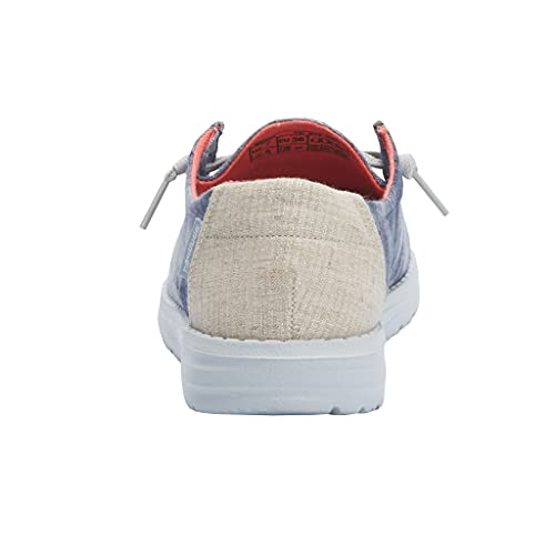 Image of HEYDUDE Women's Wendy Chambray | Women's Shoes | Women's Lace Up Loafers | Comfortable & Light-Weight