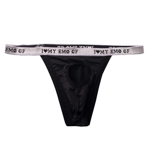 Mens Sexy Open Front Underwear High Cut Bikini Briefs T back Sissy Lingerie