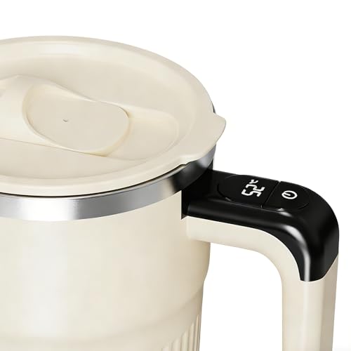 Taza de café con agitación automática recargable de 400 ml para leche 8