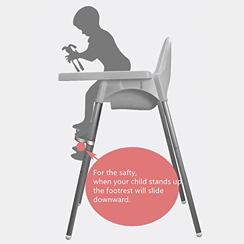 Image of Adjustable High Chair Footrest | Compatible for IKEA Antilop Baby Highchair, Compatible for Evenflo High Chair