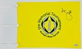 ADAM SCOTT SIGNED THE MEMORIAL TOURNAMENT GOLF PIN FLAG MUIRFIELD VILLAGE MASTERS AUTOGRAPH BECKETT AUTHENTICATION K72
