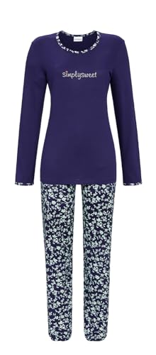 Ringella Pyjama mit Motivdruck Farbe Night, Größe 42