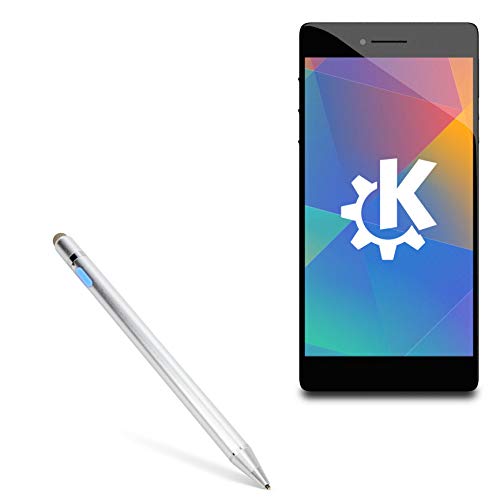 BoxWave Stylus Pen Compatible with Purism Librem 5 - AccuPoint Active Stylus, Electronic Stylus with Ultra Fine Tip for Purism Librem 5 - Metallic Silver