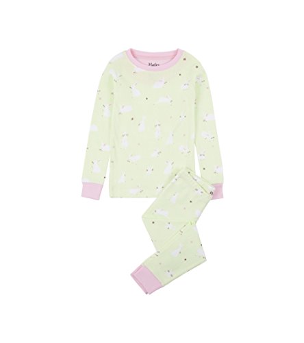 Image of Hatley Girl's Organic Cotton Long Sleeve Printed Pyjama Set Pajama