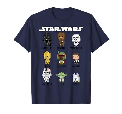 T-shirt Star Wars en maille anti-déformation et motif pixel résistant au lavage