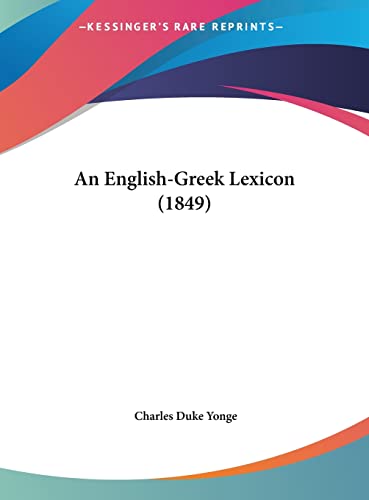 An English-Greek Lexicon (1849)