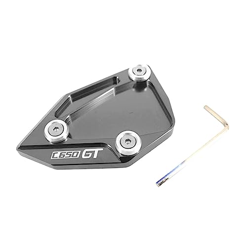 Béquille pied latérale moto extension pad support plaque aluminium CNC C650GT C600