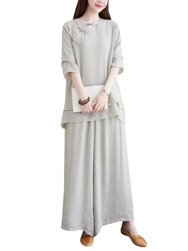 Conjunto de dos piezas para mujer para vestir elegante sin calor 6