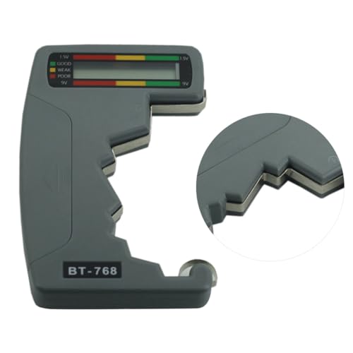 Battery Tester Dial Type for Aa AAA 9v Batteries Compact Handheld