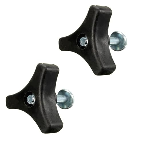 Yitoking Lawn Mower Handle Knobs Nut Bolt, Triangular Handle Fastening Screw Set Replacement for Honda Lawn Mower & Other Lawn Mower 2 Pack