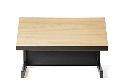 Audio Visual Direct Tabletop Lectern for Presentations, Black/Beech