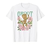 Marvel Guardians Of The Galaxy Groot Floral Dance Poster T-Shirt