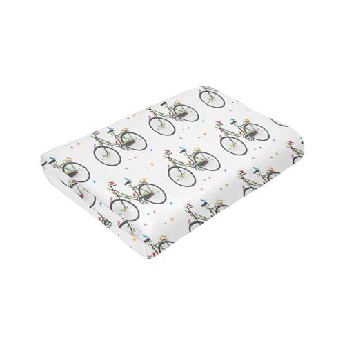 Couverture micro-polaire douce lit canapé imprimé oiseaux fleurs - 7