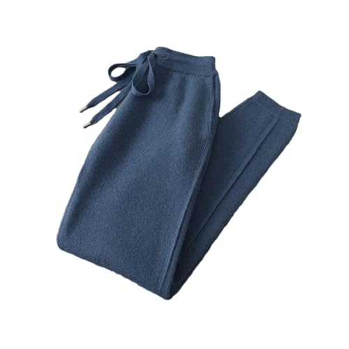 Men's Cashmere Pants Thick Twill Small Feet Casual Business Trousers Winter Loose Pants