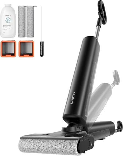 Image of uwant Wireless Wet Dry Floor Vacuum, 23,000Pa Suction Power, 180 Lay-Flat Design, 100C Hot Water Cleaning with Warm Air Drying, AI Cleaning Control, Edge-to-Edge Roller, 50-Minute Cordless Cleaner