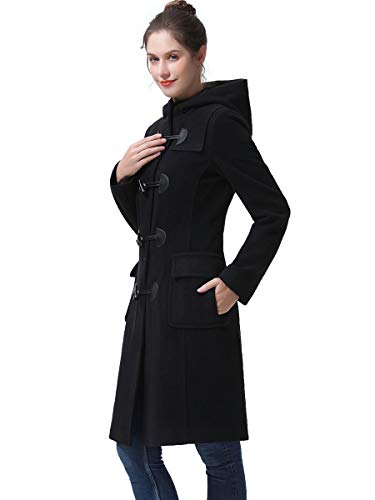 BGSD Women Liv Wool Blend Hooded Long Toggle Walking Duffle Coat (Also available in Plus Size and Petite)2
