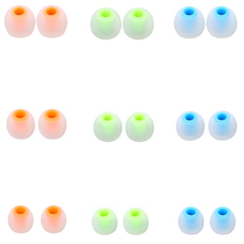 Image of Earbud Tips Earbud Replacement Pieces Silicone Soft and Comfortable Compatible with Senso, Tozo, Sony & Other Inner Hole 3.8mm -5.1mm Earbud in-Ear Headphones 9 Pairs S /M /L