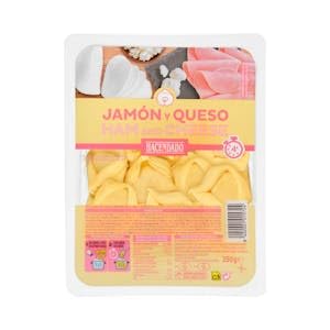"Pasta fresca tortellini jamón y queso Hacendado Paquete 250 g Pack 2"
