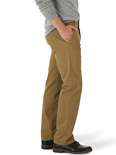 Lee Men's Extreme Motion Flat Front Regular Straight Pant Bronze 42W x 30L - Image 2