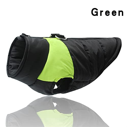 Manteau chaud pour grand chien vert imperméable pour protéger votre compagnon - 3